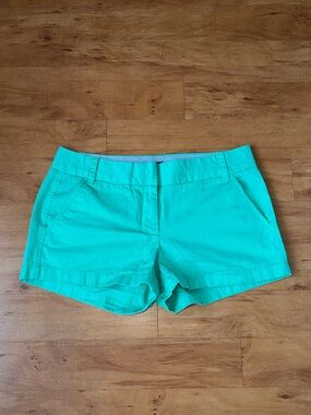 J Crew Women's Turquoise Chino 3” Shorts